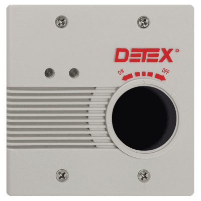 EAX-2500 Series - Wall Mount, Flush Mount AC/DC Powered Alarm, EA-561 Warning Sign and Black Box Included, Gray